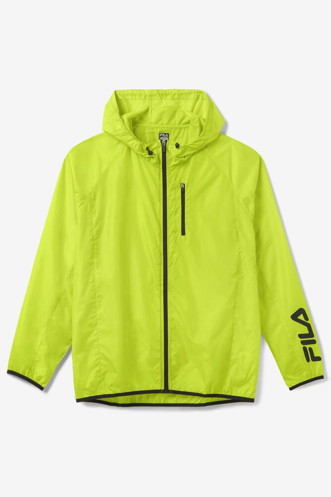 Fila Trail Run Windbreaker Jacket Light Green - Mens - 51903BEYK